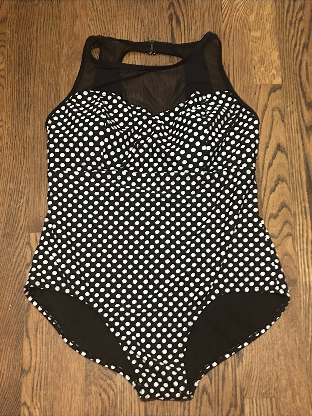 Catalina Black and White Polka Dot One-Piece Swimsuit
